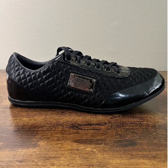 Firetrap Dr Domello Trainer Sneakers 9.5 Men Black Lace Up Shoes Quilted Comfort main image 7